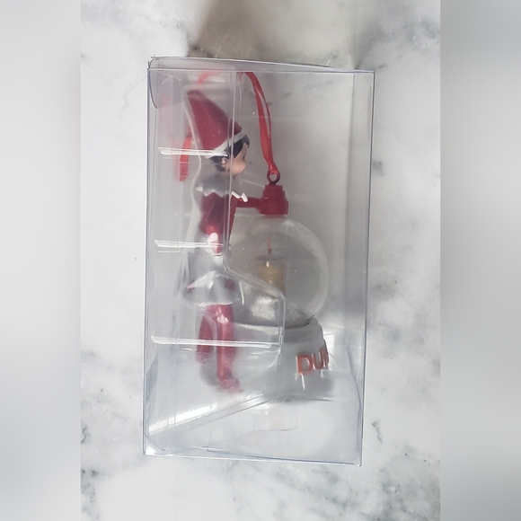 Dunkin Donuts Elf on Shelf Girl Ornament Snowglobe Christmas 2023 - Picture 7 of 8